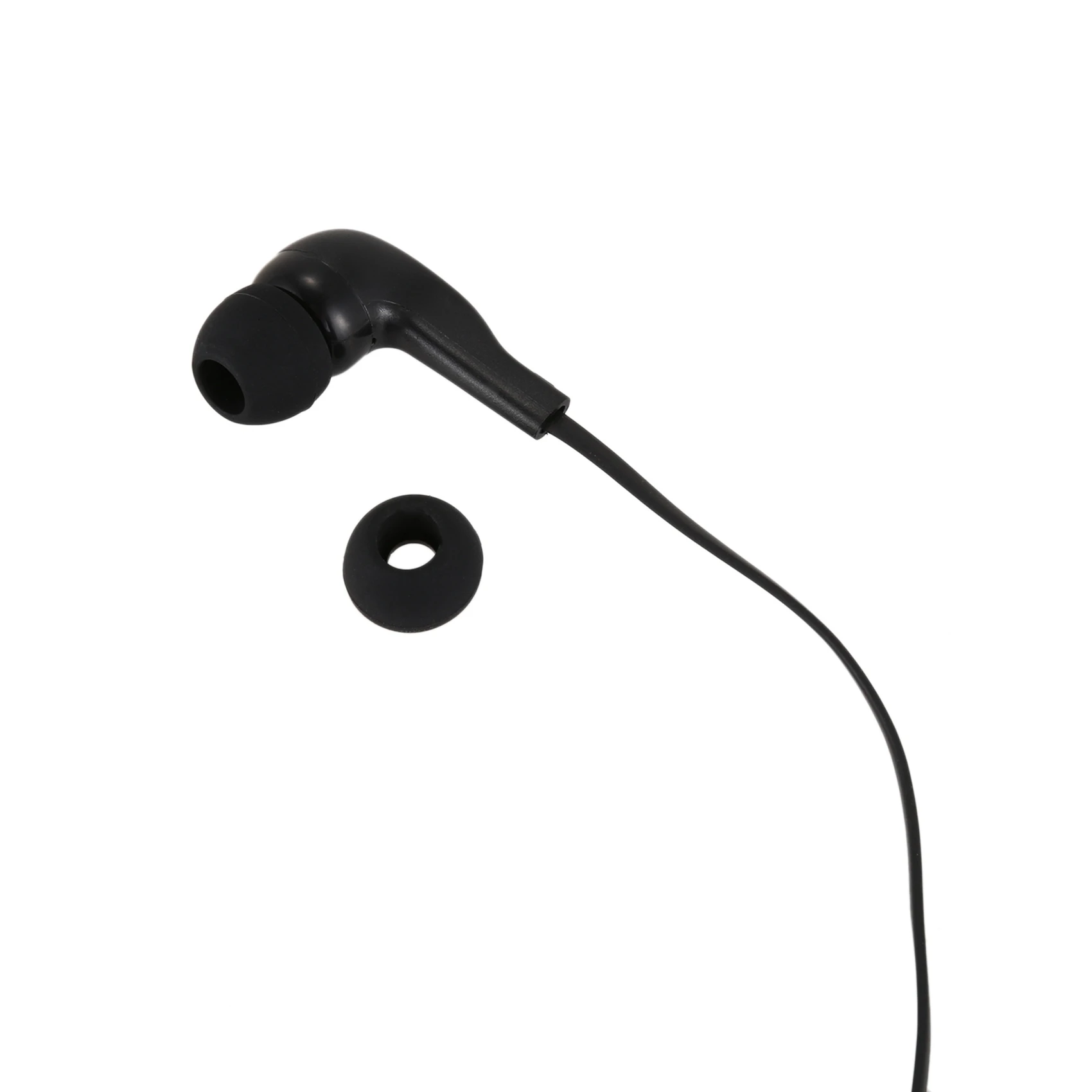 SQPP-5X 2 Pin Noodle Style Earbud Headphone K Plug Earpiece Headset For Baofeng Uv5r Bf-888S Uv5r Radio Black Wire