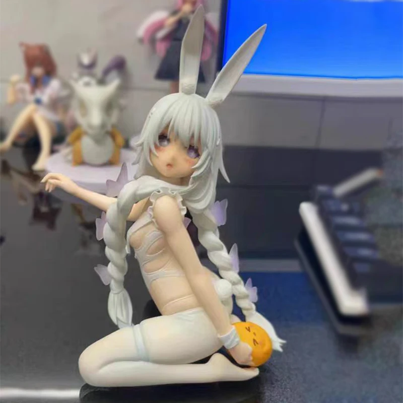 

16cm Anime Azur Lane Figure malicious Lazy White Rabbit Figurine PVC Beautiful Girl Model Perimeter Ornament Birthday Gifts