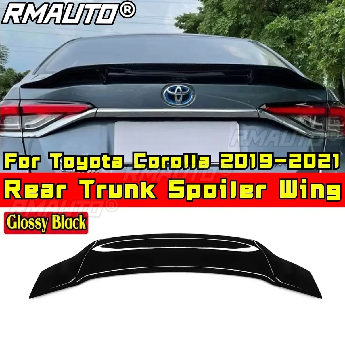 

Для Toyota Corolla 2019-2021 задний спойлер багажника, комплект кузова, автомобильные аксессуары