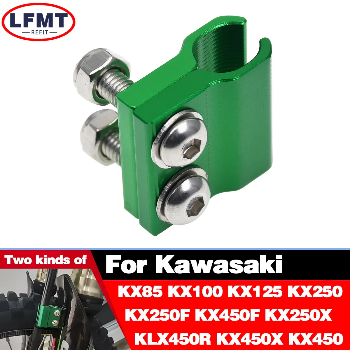 

Motocross CNC front and rear brake oil line clamps For Kawasaki KX85 KX100 KX125 KX250 KX250X KX450 KX250F KX450F KX450X KLX450R