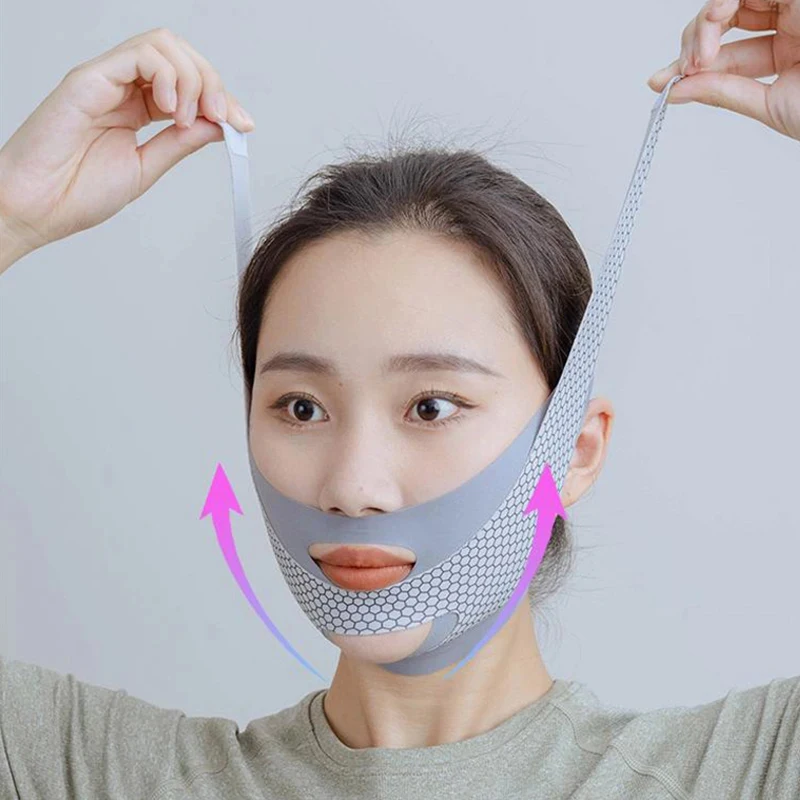One-piece V Face Lifting Bandage Facial Slimming Strap Tightening Face Belt Reduce Nasolabial Folds Improve Sagging Skin Face