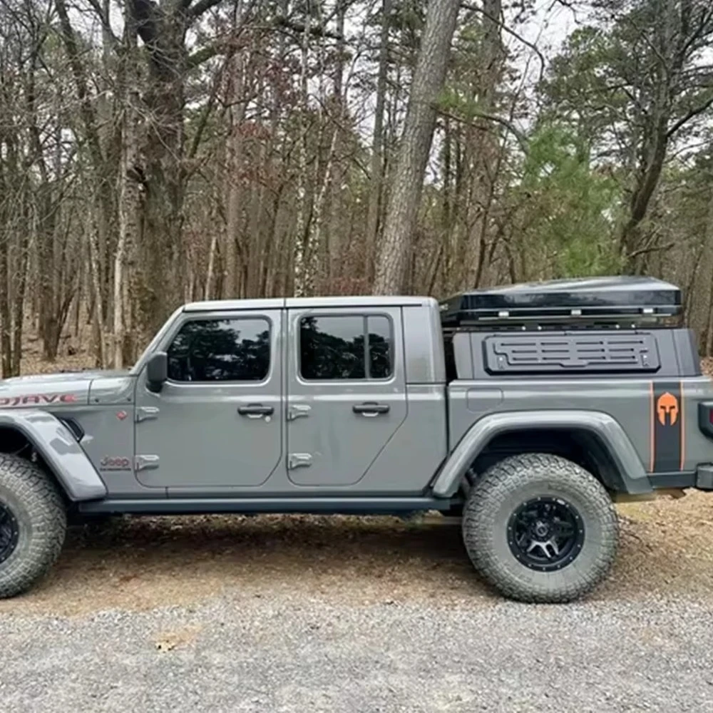 

Best Gladiator Pickup Bed Cap Camper Shell Hardtop Rear Steel Canopy Tonneau Topper Cover for Sale(With No Tent)