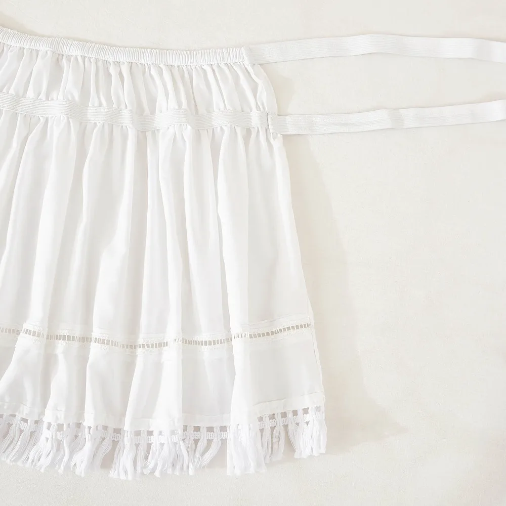 Bed Decoration Elastic White Fringed Bed Skirt Ruffled Stretchable Bedspread Dust-proof Romantic Bed Cover Inn