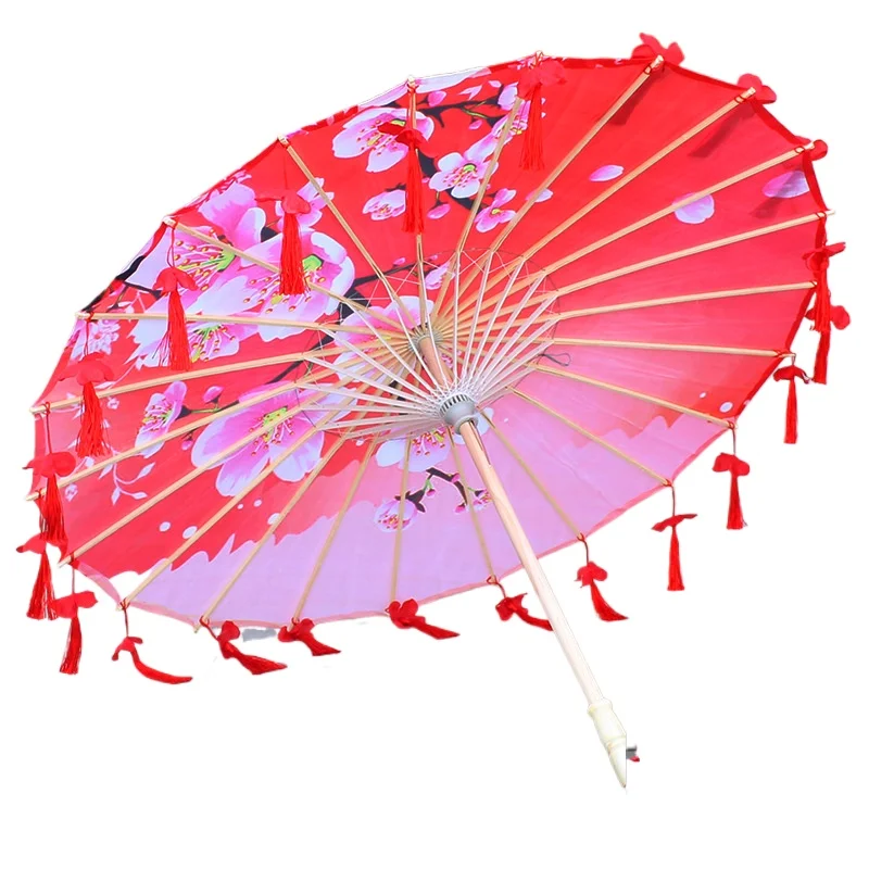 Aprilis Garden Petal Decorative Sun Beach Umbrella Shade Car Fan Silk Umbrella Vintage Photography Dance 82CM Parasol Japan 