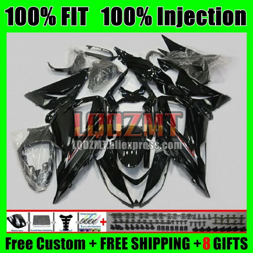 Injection For KAWASAKI NINJA ZX636 ZX6R 13 14 15 16 17 18 Factory blk 49No.34 ZX 6R ZX-6R 2013 2014 2015 2016 2017 2018 Fairing