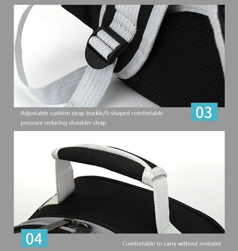 Atmungsaktiver Tragbarer Haustier-Rucksack Transparente Raumkapsel-Tasche für Katzen und Hunde - Haustiertransport mit Komfortgriffen – Detail 12