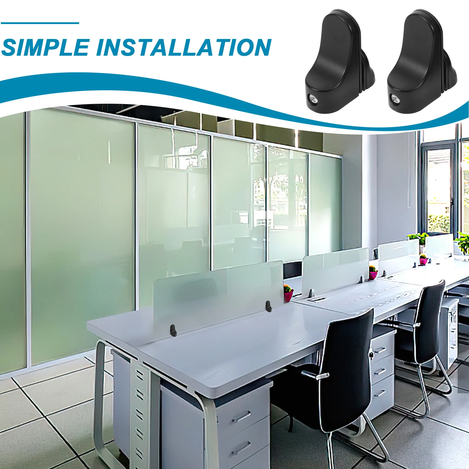 

2Pcs Glass Bracket Zinc Alloy Material Resistance Practical Stable Shower Use Glass Shelf Brackets