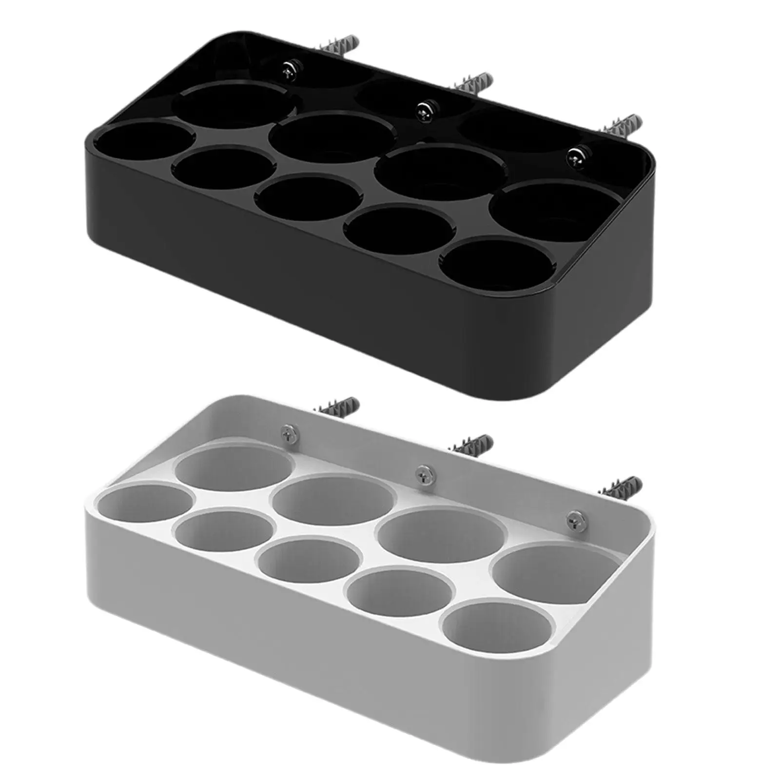 Dry Battery Storage Bracket Battery Holder Organizer Wall Mounted Space Saving Practical Battery Organizer Case for Warehouse