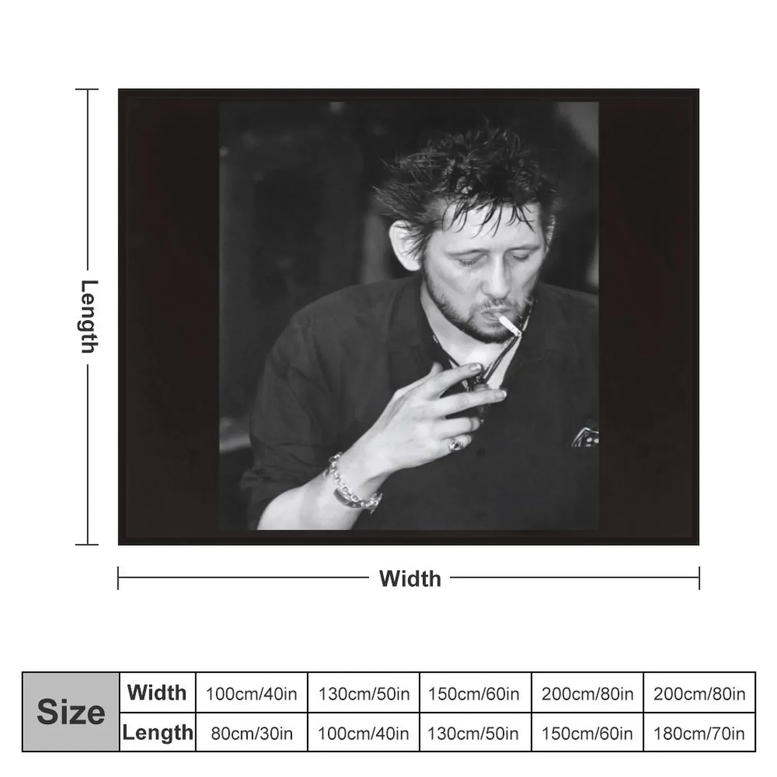 Shane MacGowan Smoking I Throw Blanket Decorative Sofa funny gift Summer Beddings Blankets