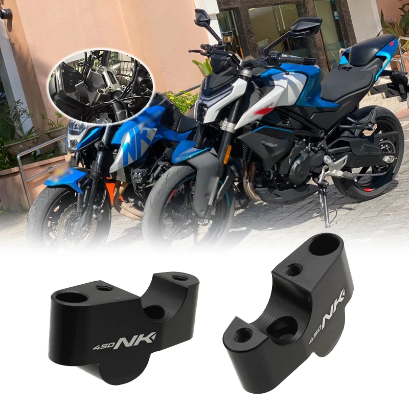 Motorcycle Accessories 450NK Clamp Mount Handle Bar Riser Move Back Parts For CFMOTO 450 NK CF450 2023 2024 Handlebar Risers Up