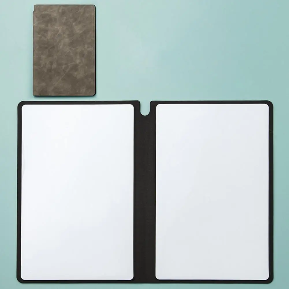 Bloc de notas A5 de larga duración para estudiantes, tablero de escritura con marcador, tablero de mensajes ecológico, suministros de oficina reutilizables, 1 Juego