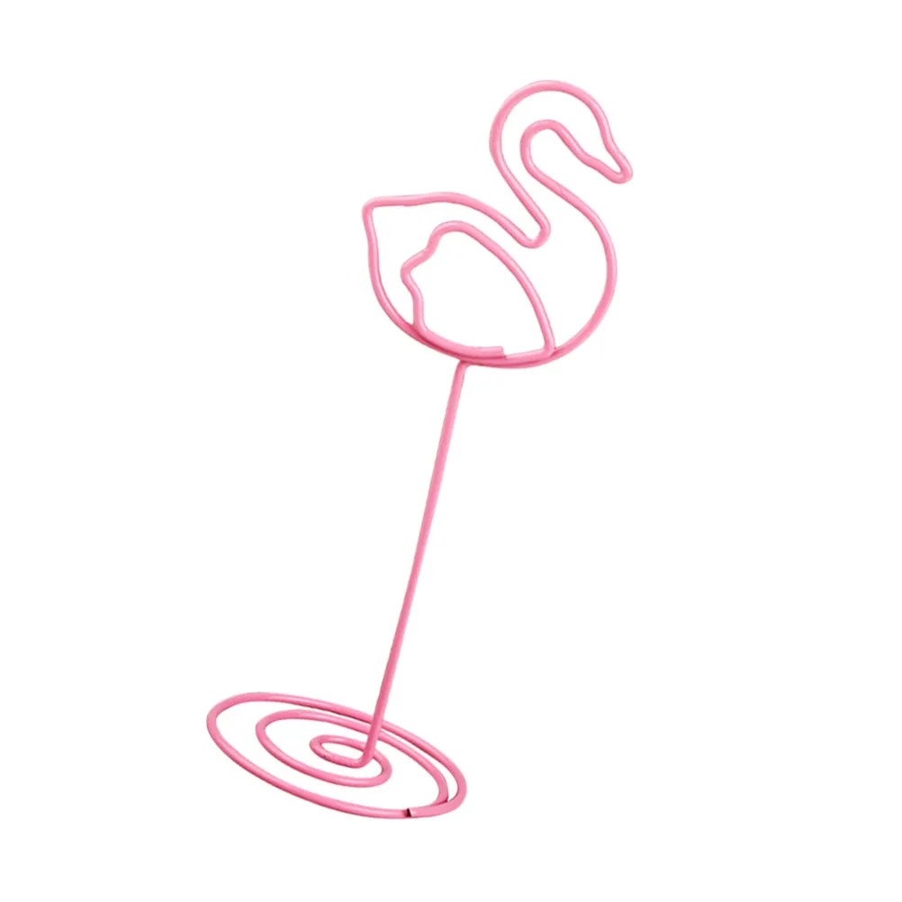 12 piezas de soporte para número de mesa con diseño de flamenco rosa, base en espiral de acero al carbono, 35 cm de ancho y 105 cm de alto, para bodas y aniversarios
