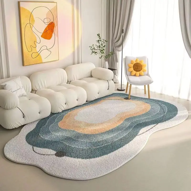 

For Light luxury simple cloud bedside blanket imitation cashmere living room carpet sofa coffee table blanket study full office