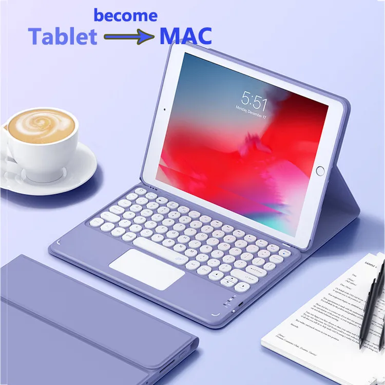 حافظة لوحة مفاتيح Xiaomi Redmi Pad 2 Pro 12.1 " 2025 Mi Pad Pro 12.1" لهاتف Xiaomi Poco Pad 5G 7S 6S Pro 12.4 بوصة مع ماوس #1