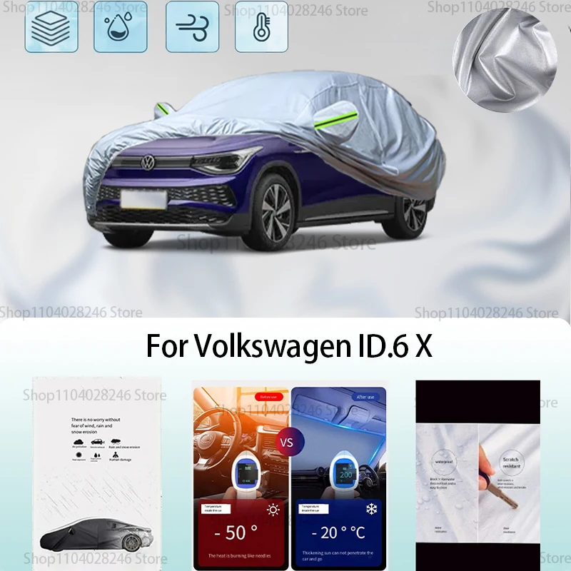 

For Volkswagen ID.6 X Car clothing sun protection snow prevention antifreeze car protective cover auto cover