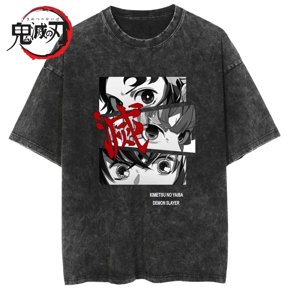 2026 Chinese New Year Anime Devil Killer Kamado Nezuko Laundry T-shirt Summer Men's and Women's Loose Casual Short Sleeved Top
