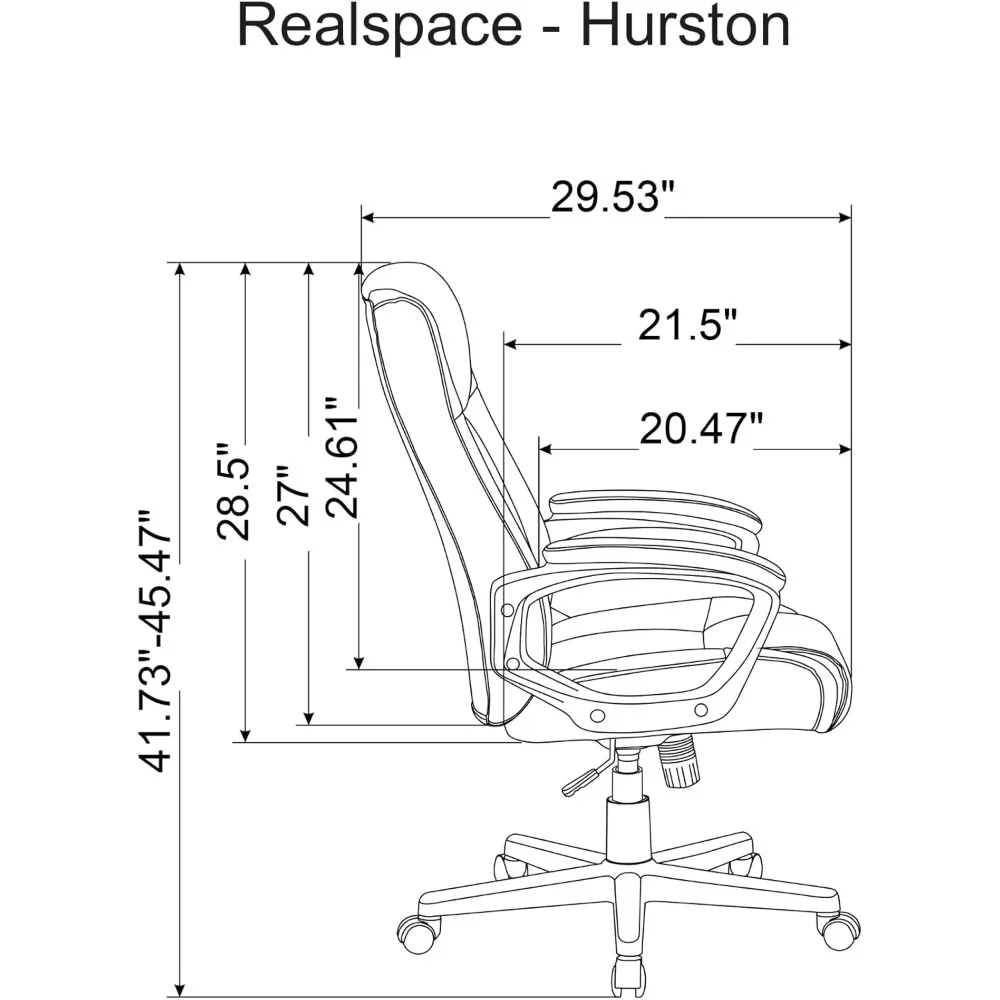 Bonded Leather High-Back Executive Office Chair