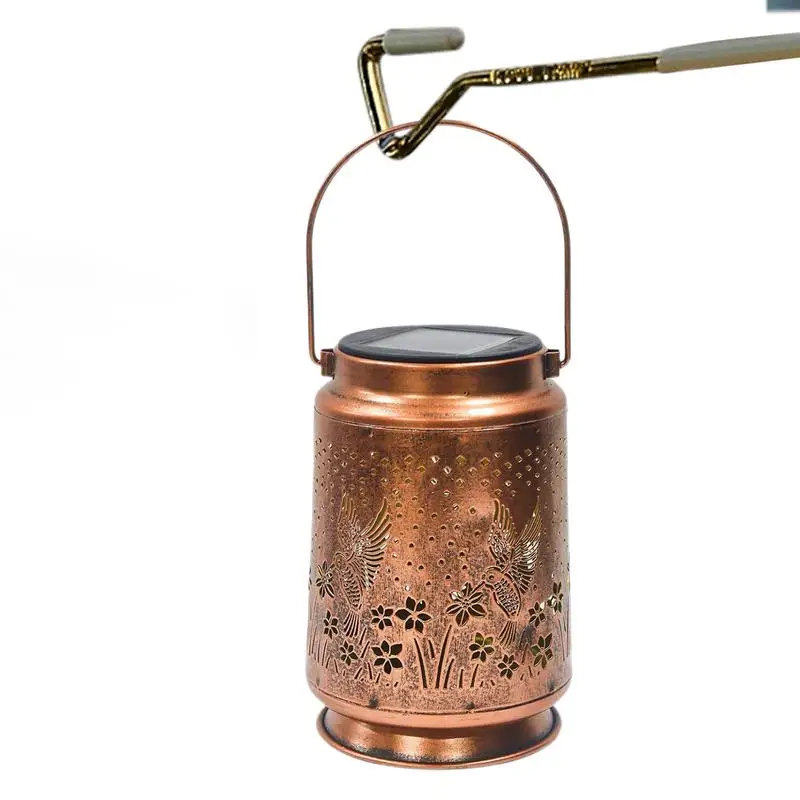 

Solar Powered Hummingbird Lantern Garden Decor Hummingbird Tent Light High-Efficiency Landscape Lamp Decoration For Patio Farm