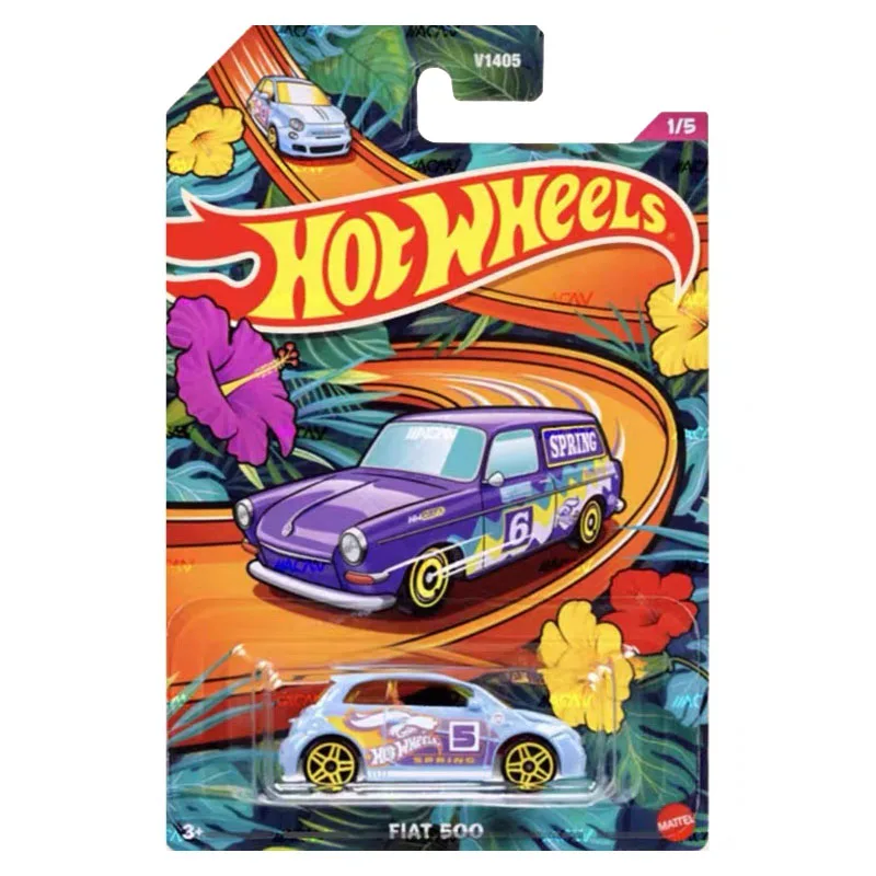 2024 Hot Wheels Spring Racing Series Fiat 500 Subaru Impreza WRX 70 Ford Mini Cooper S 1/64 Diecast Car Model Toy for Boys V1405