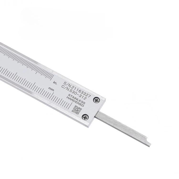 Mitutoyo-Measuring Ruler Scale Gauges, Vernier Caliper, Ferramentas de aço inoxidável, 530-118, 8 