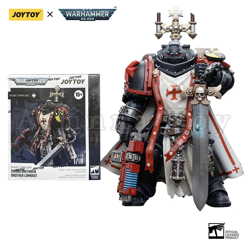 JOYTOY 1/18 Action Figure (2PCS/SET) Black Templar Sword Brethren Anime Collection Military Model