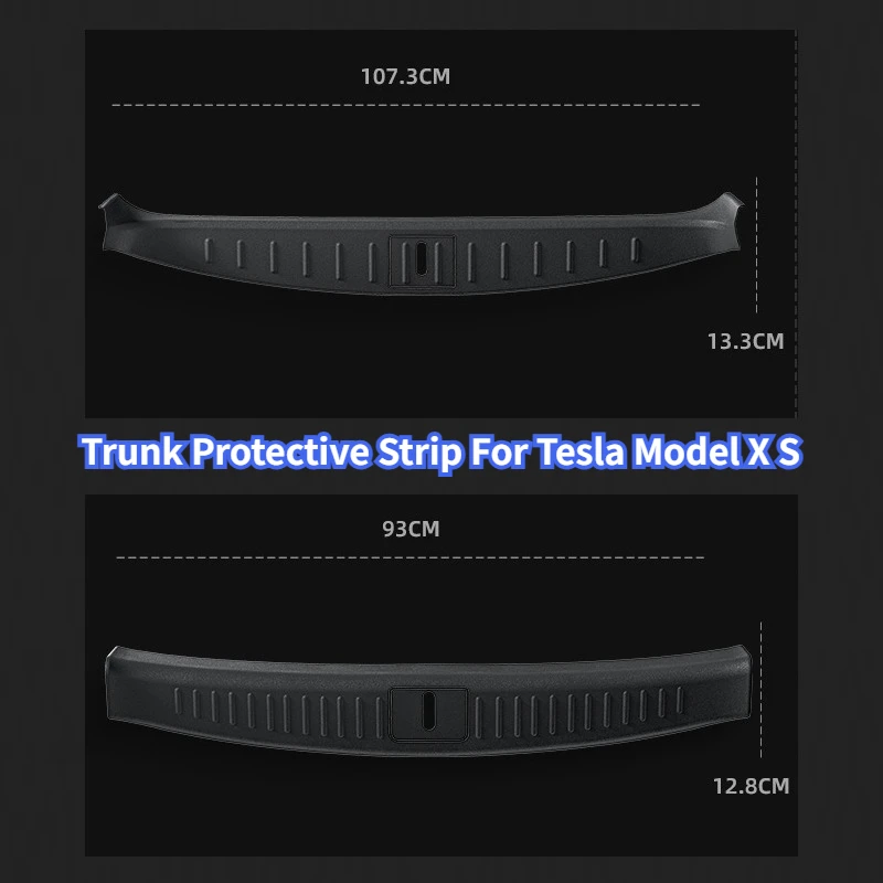 

Для Tesla Model S X Защитная полоса багажника TPE, защита от грязи и царапин, пороговая полоса, накладка на порог багажника, аксессуары