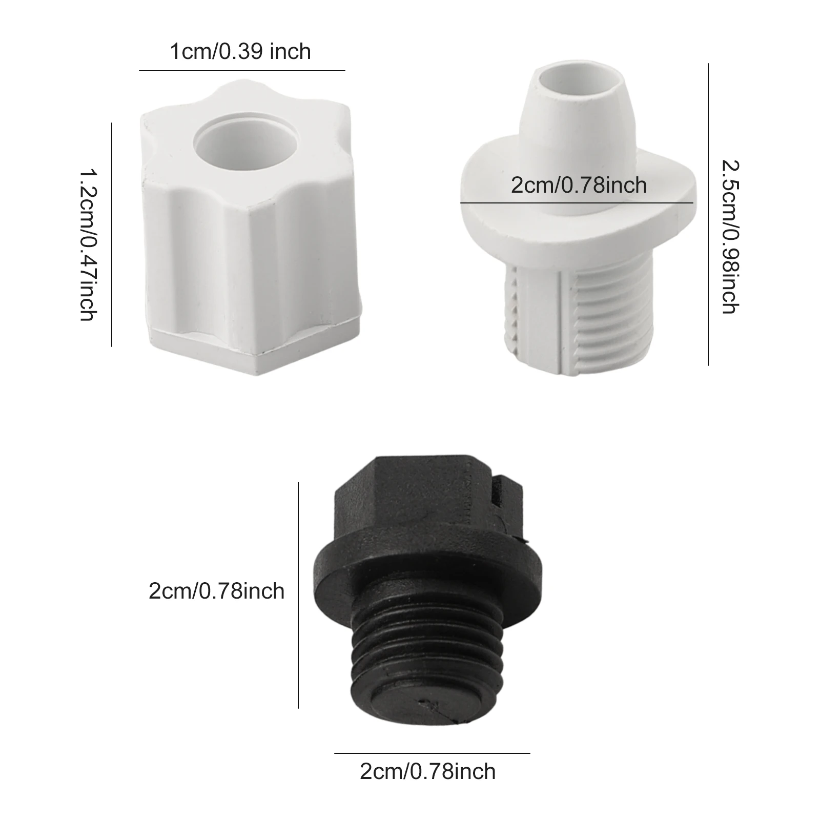 Washers Nuts Saddle Clamps Tube Chlorinator Tubing Off-Line Pool Accessories 2 Sets Pipe: 4ft Silver Practical