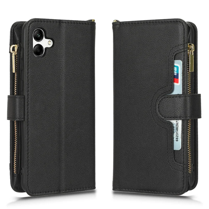 For Samsung A04 SM-A045F Wallet Style Lanyard All In One Shockproof Card Slot Leather Case For Galaxy A04 SM-A045M Phone Case