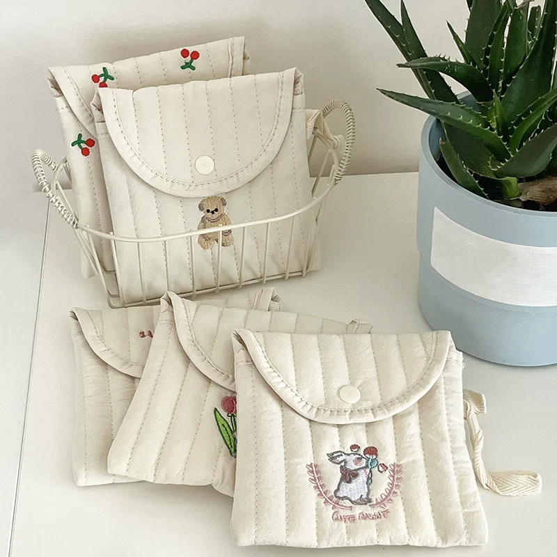 

Mini Sanitary Napkins Storage Bag Portable Cute Menstruation Towel Storage Bags Student Tampon Monthly Storage Organizers Bag