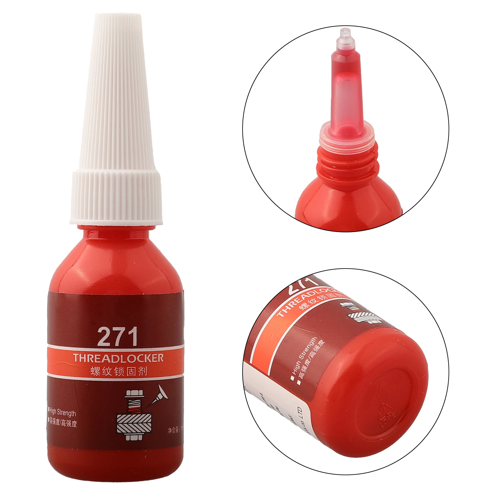 10ml Threadlocker 222/242/243/262/263/271/277/290 Anaerobic Adhesive For Watch Screw Motorcycle Brake Engine Tire Reinforcement