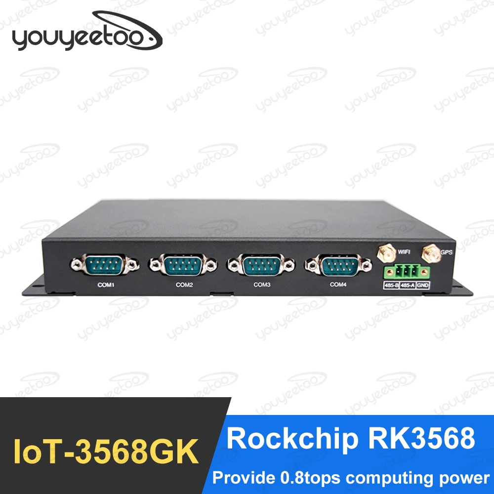 Youyeetoo AIoTBOX-3568GK Development Boards Rockchip RK3568 Industrial Control Box NPU up to 0.8T Industrial Control Computer