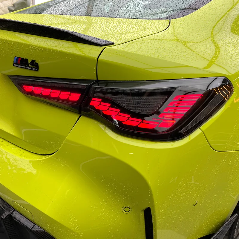 Für BMW 4er 2020 2021 2022 LED-Rücklicht-Baugruppe M4-Modifikation LED-Rücklicht Flusslicht Lenkung Scannen Atmen