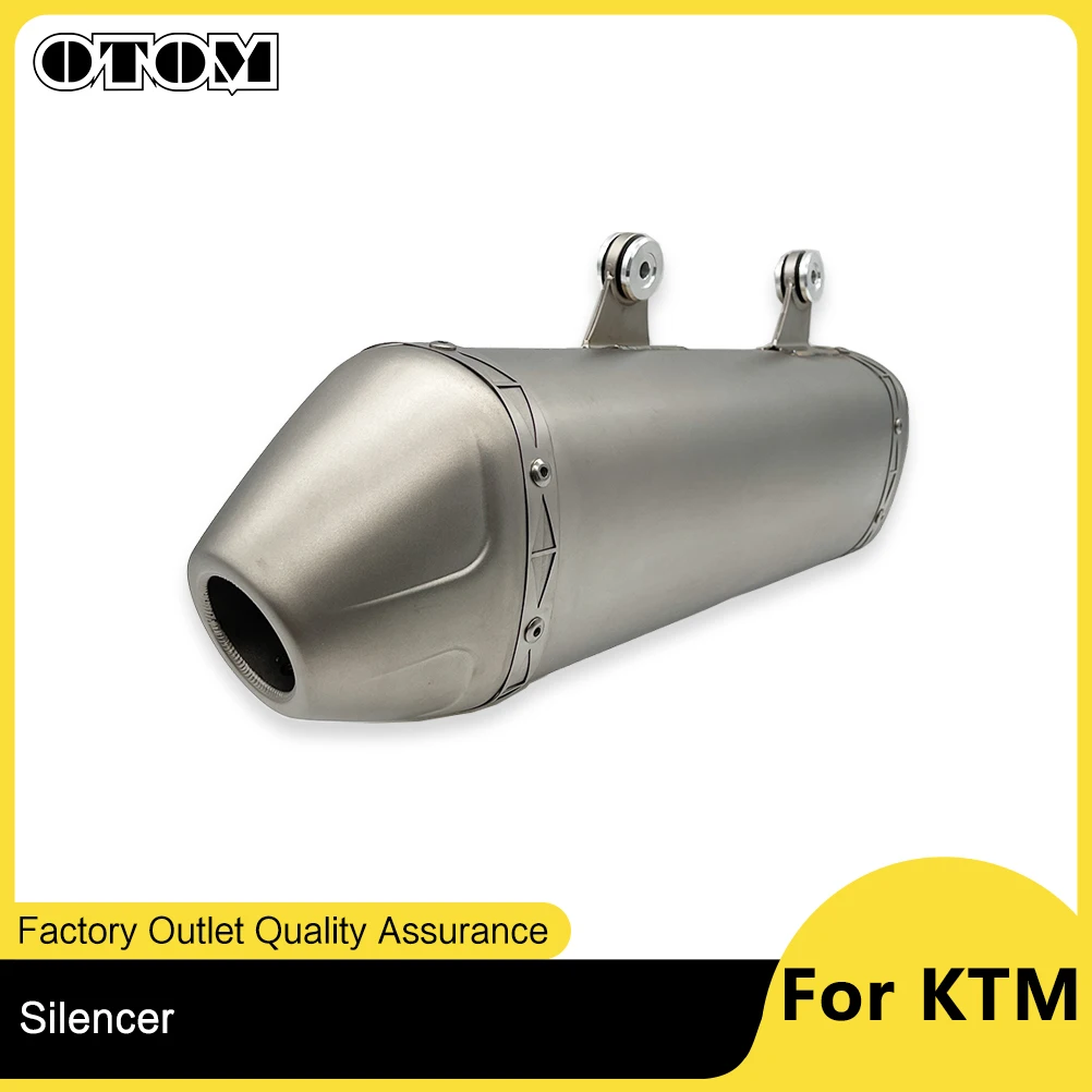 OTOM Motorcycle Exhaust Muffler Silencer For KTM EXC-F250/350/450/500 FE250/350/450/501 2020-2023 Accessories Pit Dirt Bike Part