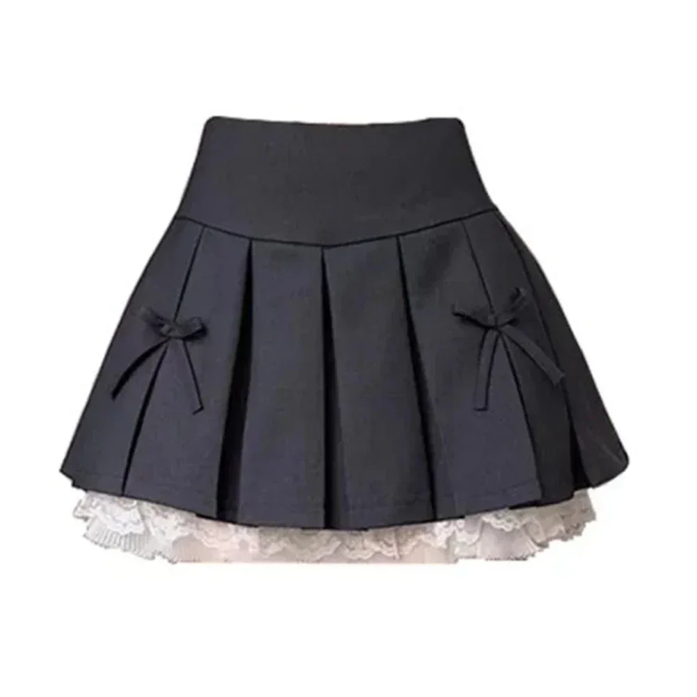 

Spring Summer Skirt High Waist Skirt Casual Outings Size L Short Ruffled Skirt Women Clothing Solid Color Design
