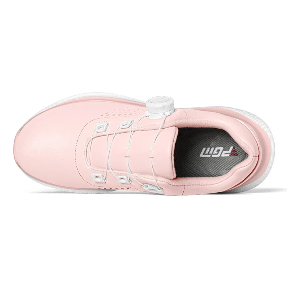 PGM XZ444 Damen Komfortable Weichsohlen-Golfschuhe mit Rutschfester Sohle, Wasserdichte Golf-Schuhe mit Knopfschnürung für Frauen – Detail 10