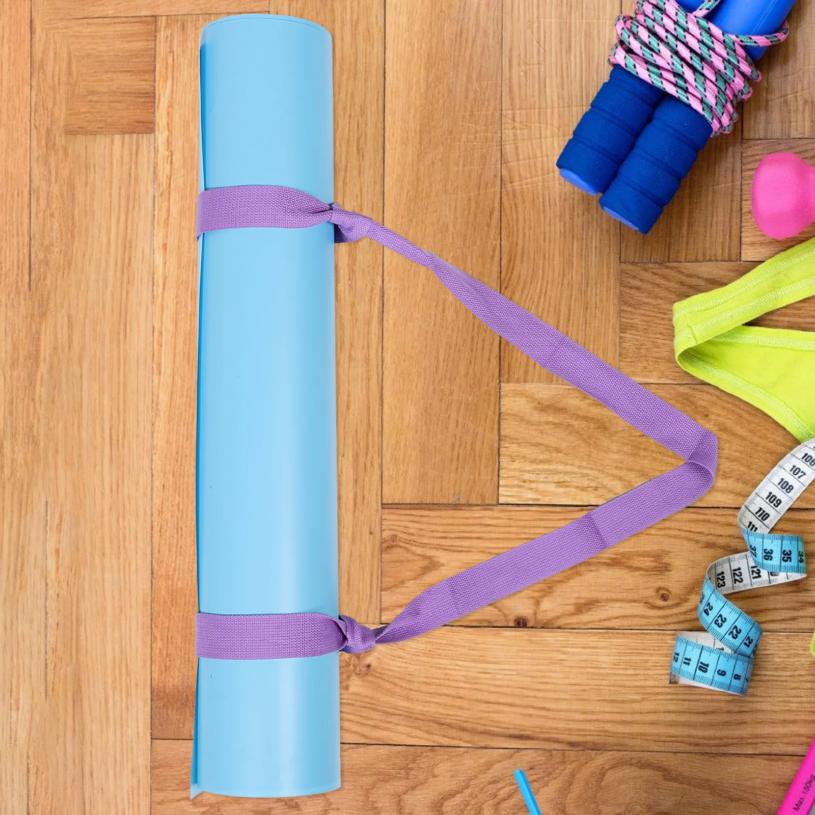 

Yoga Mat Holder Strap Portable Yoga Band Sturdy Sling For Carrying Exercise Mat Skates Skateboard Multi-Function Workout Gear