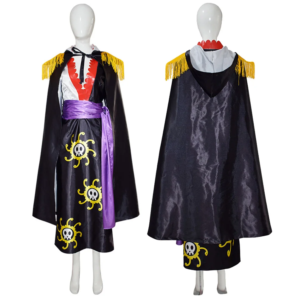 

Boa·Hancock Dress Cloak Belt Full Set Cosplay Costume Outfits Halloween Carnival Suit Role Play for Ladies Clothing Disguise