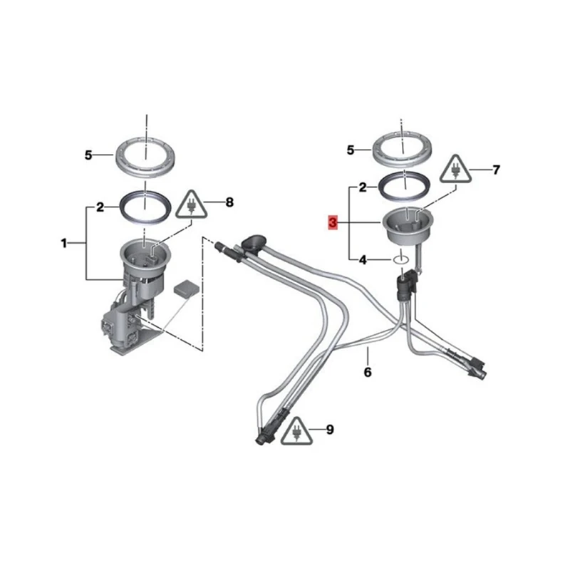 16116762044 Fuel Level Sender Sensor Left Driver Side For BMW X5 E53 1998-2006 3.0I 4.8Is 4.4I Gasoline Pump Module Replacement