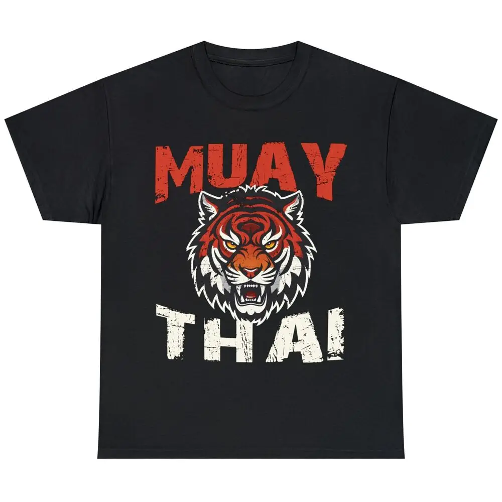 Tiger Muay Thai Martial Art T-Shirt Men Women Summer Tees Cotton Luxury brand vintage oversized