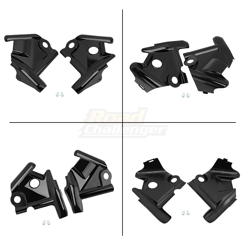 Motorcycle Black Chrome Frame Neck Side Covers Fairing Guard For Yamaha V-Star XVS1100 1999-2011 Classic Custom ABS Plastic