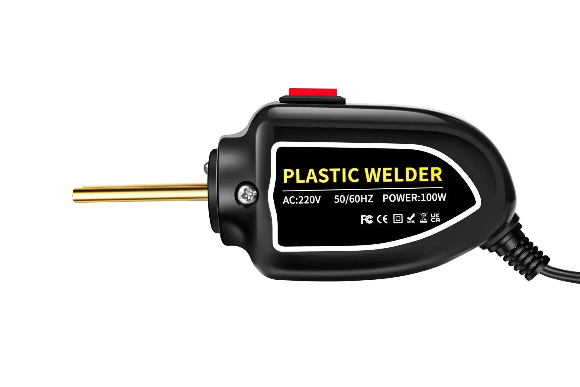 Plastic Welder 100W Hot Nail Gun With 400/800/1200 Nails Car Bumper Repair Kit Cracking Tool Garage Nailer PVC Machine Welding