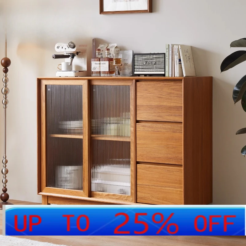 

LH All Solid Wood Vintage Entryway Living Room Storage Cabinet