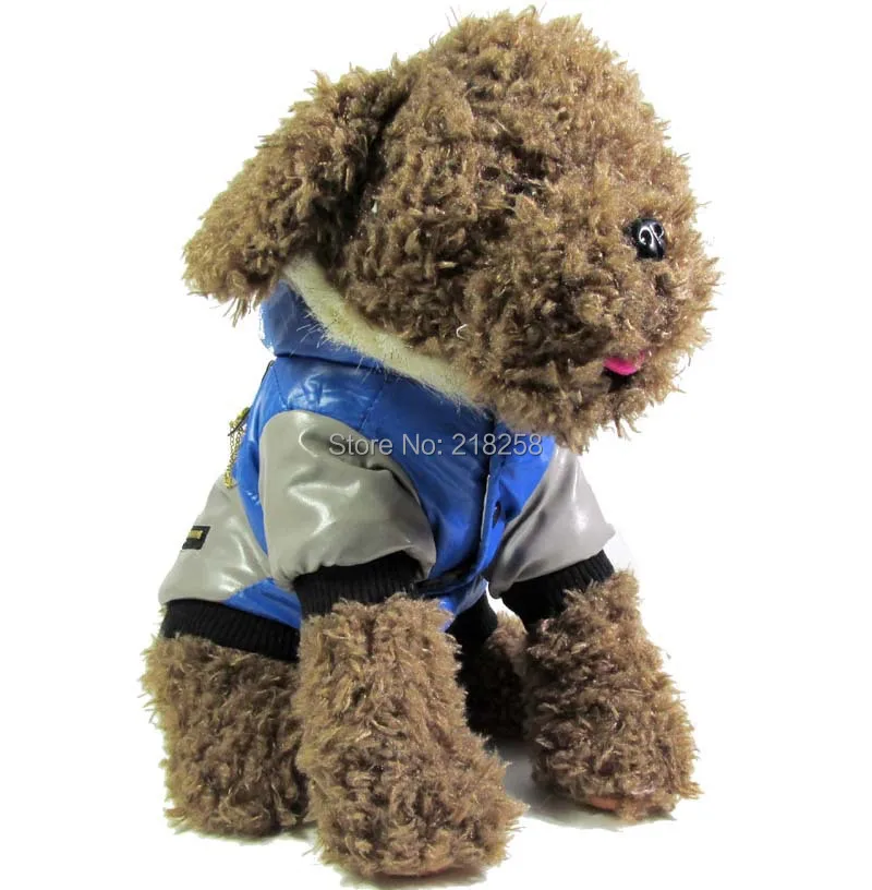 Blue Autumn Winter Puppy Pet Dog Jacket Coat For Small Dogs Hoodies Warm Chihuahua Yorkies Clothes Pets Clothing