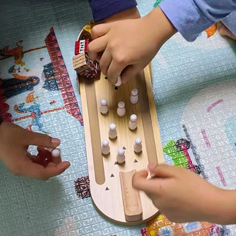 탁상용 미니 볼링 게임 세트 사무실 책상 스트레스 해소 장난감 성인 청소년 소녀 소년 불안 ADHD 피젯 토이 선물