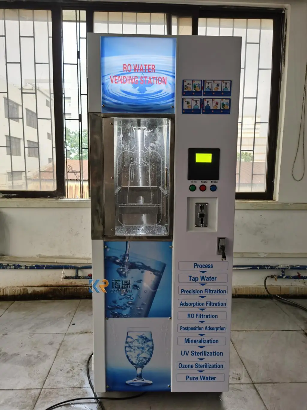 600GPD Purified Water Vending Machines Vending Station Self-service Water Dispenser for Sale Purified Water