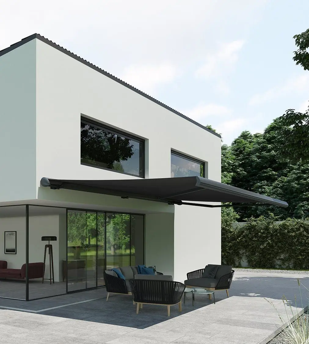 Folding Awning Patio Motorized Telescopic Foldable Awning Canopy 6M 4M Cassette Motor Electric Outdoor Retractable Awnings