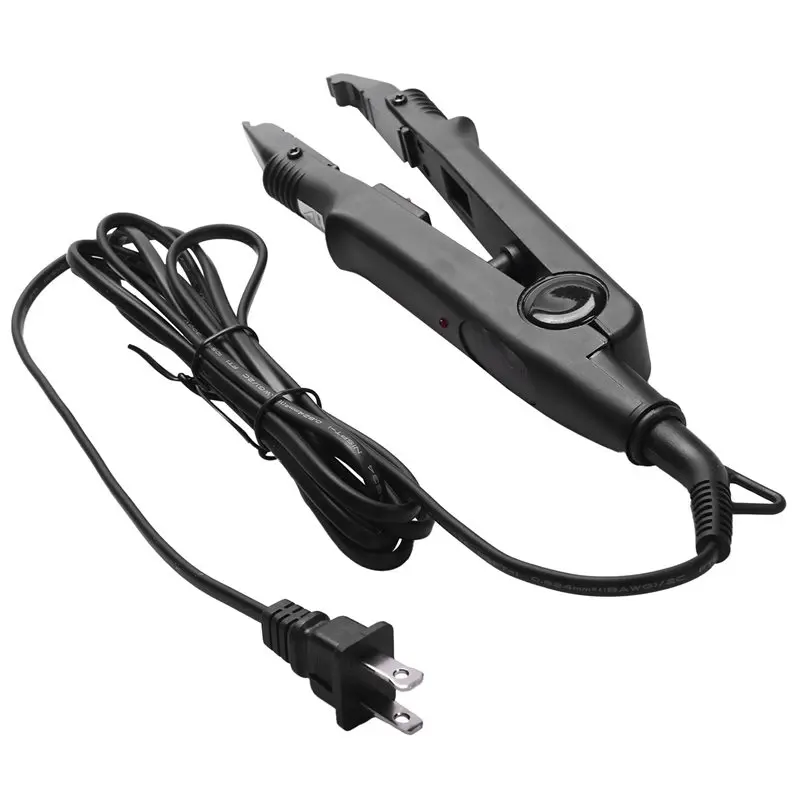 ABVG-5X Hair Extension Iron Keratin Bonding Tools Fusion Heat Connector Temperature Fusion Heat Connector Black Us Plug