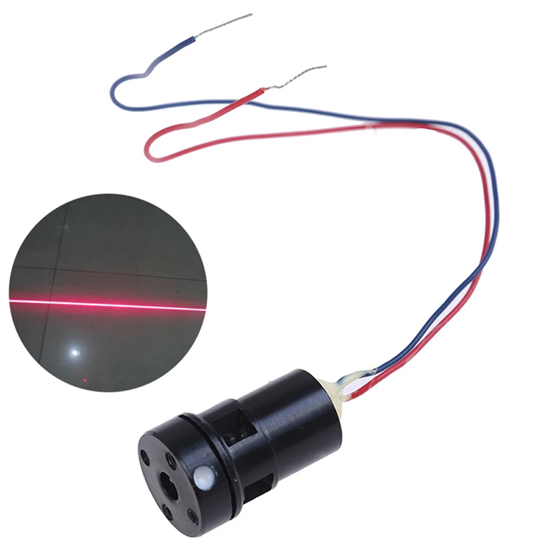 1 pz 635nm modulo di livello di linea Laser rosso ad alta luminosità 635nm 5mw modulo di livello di linea laser rosso funzionamento a lungo termine