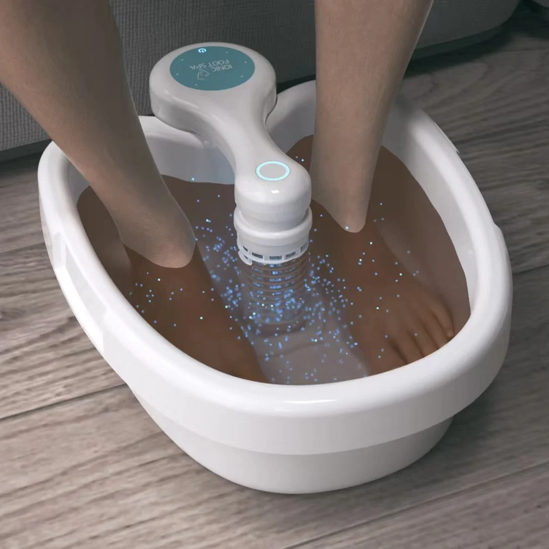 White Basin Ionic Detox Foot Bath Spa Machine Array Health Care for Rehabilitation Therapy Supplies