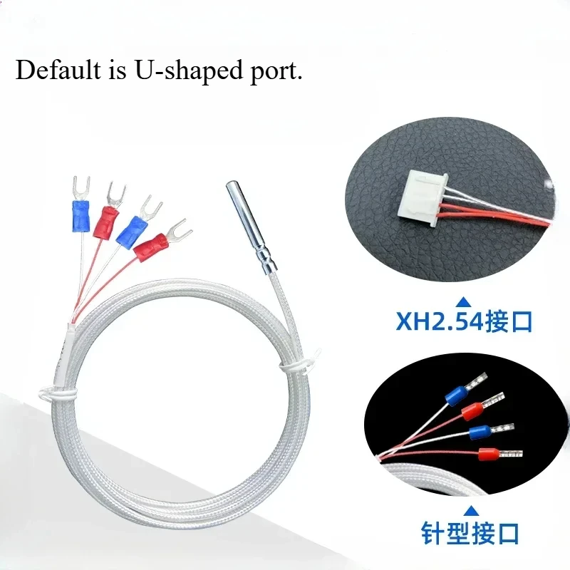 

4-Wire Pt100 platinum thermal resistance roller slot pt1000 four-wire PT100 temperature sensor waterproof oil high precision